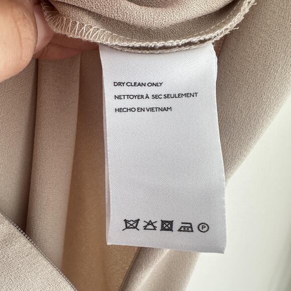 BHLDN Dress Womens 0 Ruby Twist Halter Satin Gown Champagne Elegant Bridesmaids - Picture 12 of 13